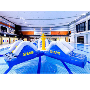 Sistema de Pista de Obstáculos Inflable para Piscinas, para Resorts y Parques Acuáticos, Juguetes Inflables de Tiburón para Piscinas - Product Image 5