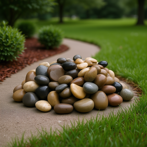 Pierres de rivière naturelles polies de 1,6 à 2,4 pouces, galets décoratifs pour aménagement paysager intérieur et extérieur, aquarium, vase - Product Image 2
