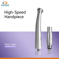 Fibre optique LED pièce à main dentaire haute vitesse zéro rétraction Anti Reflux 6 trous jet d'eau couplage rapide pour la chirurgie