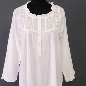 Professionale designer europeo di modo del commercio all'ingrosso a buon mercato <span class=keywords><strong>camicie</strong></span> <span class=keywords><strong>da</strong></span> <span class=keywords><strong>notte</strong></span> di cotone - Product Image 2