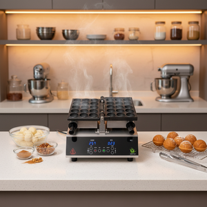 New CookTech Commercial Golf Ball Cake Machine Automatic Hotteok Baker Stainless Steel Touch Screen Portable Fast Cooking - Product Image 3