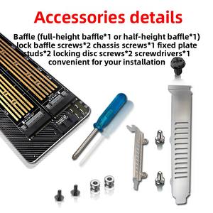 <span class=keywords><strong>M</strong></span>.2 NVMe NGFF SSD PCIE SATA çift Disk adaptörü genişletme kartı MKey BKey destekler, veri kablosu ile - Product Image 2