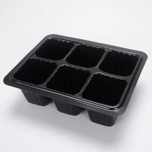 Pots de pépinière en plastique à 6/12 cellules Pots de culture Plateau de semences pour plantes Boîte de démarrage pour la germination avec couvercle - Product Image 4
