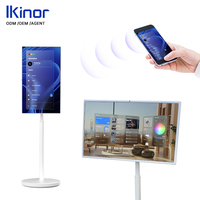 Televisor Inteligente Portátil de 32 Pulgadas, Gama de Color 100% sRGB, Tiempo de Respuesta de 8ms, Pantalla Táctil Inteligente, 4K 60Hz, 10 Puntos Táctiles Interactivos