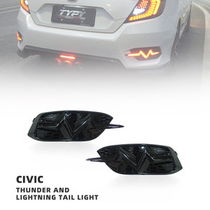 Typy phía sau Bumper cảnh báo đèn đảo ngược lái xe phanh đèn hậu <span class=keywords><strong>LED</strong></span> đèn sương mù cho HONDA CIVIC SEDAN 2016- 2020 - Product Image 1