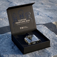 Scatola Regalo Personalizzata per Eau De Parfum Nera e Scatola Magnetica per Profumo con Scatola in Carta per Collezione di Profumi e Confezione per Fragranze