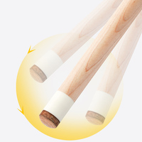 KONLLEN – Kit de queue de billard en bois d'érable massif, arbre 3/8x8, Joint de broche radiale, pointe de 12.9mm, Tube en Fiber de carbone