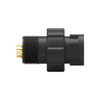 Connecteur de câble moulé en laiton à 6 broches, boîtier en nylon, étanche IP67, mâle, 250V, industriel, 10m, Ohm Max Contact