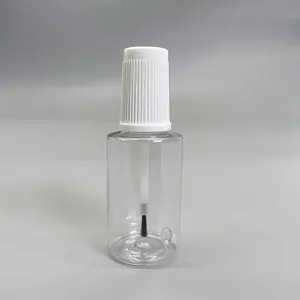 20毫升透明宠物圆形空塑料修饰刷汽车油漆瓶