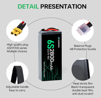 Batteries lithium-ion Qiqi haute densité énergétique 4S 6S 24S 5600mAh 2800mAh pour drones et pulvérisateurs agricoles