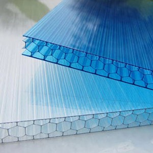Panneaux de serre modernes en <span class=keywords><strong>polycarbonate</strong></span> alvéolaire multicouche à double paroi en nid d'abeille, matériaux de construction en plastique pour toiture - Product Image 5