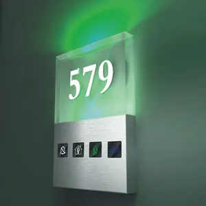 ORBITA bel pintu dnd, disesuaikan digital kamar nomor plat pintu untuk tampilan kamar hotel