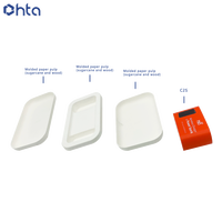 Boîte moulée en pâte de cellulose haut de gamme, antistatique, personnalisée en gros pour batteries externes en électronique, 100 % recyclée et biodégradable