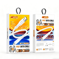 Câble USB vers Micro USB 6A 100W, Cordon de charge et de données ultra-rapide avec puce intelligente, Durable pour les téléphones Android