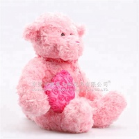OEM Ours en peluche romantique mignon de 12 pouces Je t'aime Saint-Valentin Vente en gros en vrac Jouet en peluche rembourré de coton PP