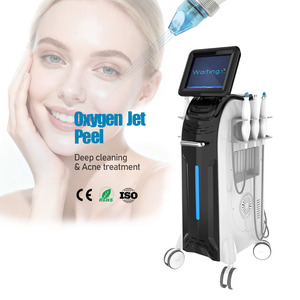 Appareil professionnel de peeling à jet d'oxygène 8 en 1 pour le rajeunissement de la peau et l'élimination des rides, pour usage en salon de beauté - Product Image 1
