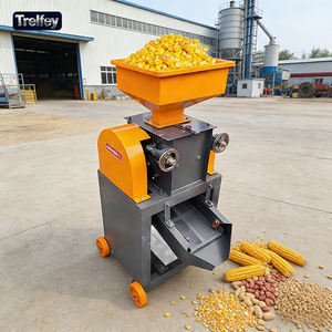 เครื่องบดเมล็ดพืชแบบปรับได้สำหรับอุตสาหกรรม  ทำจากเหล็กกล้า สำหรับบดข้าวโพดและถั่วให้เป็นเกล็ดขนาด 2-4-6-8 ชิ้น - Product Image 1