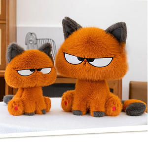 10 Inch <strong>Funny</strong> Expressions Furry Ears Long Tail <strong>Cat</strong> Plushie Cute Animal <strong>Gifts</strong> for All Ages Birthday <strong>Gifts</strong> Orange Plush <strong>Cat</strong> Toy - Product Image 4