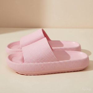 Ciabatte da donna Pillow Shower Indoor Slides con suola spessa, antiscivolo, leggere, facili da pulire, a punta aperta - Product Image 4