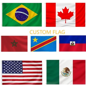 Drapeau promotionnel extérieur 2026 pour supporters de football, drapeau personnalisé 3x5ft, bannière personnalisée par sublimation, design personnalisé, à suspendre - Product Image 6