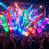 Bracelets lumineux LED en gros pour concerts, festivals, fêtes, événements nocturnes