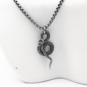 Collar con Colgante de Serpiente de Acero Inoxidable Unisex yunique, Diseño Animal, Estilo Punk, Joyería, Cadena de Metal 316L, Accesorio de Moda - Product Image 4