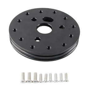 Adaptador de volante de aleación de aluminio de 6 orificios a 3 orificios, elevador de 0.5 a 1 pulgada para mejora de automóviles - Product Image 1
