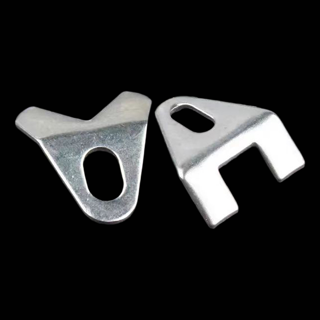 100pcs/bag Carbon Steel Zinc Plated Single-head Soldering Pad Triangle Washer Radio Speaker Stand Fixed Bracket Accessory S M L