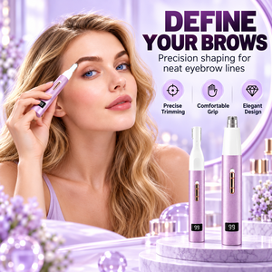 Tondeuse à sourcils rechargeable par USB, rasoir de précision, tondeuse électrique imperméable pour les poils du visage, pour femmes - Product Image 1
