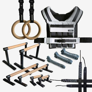 FDFIT Equipo de Calistenia Personalizado: Parallettes, Barra de Dips, Barra de Flexiones, Banda de Resistencia, Chaleco con Peso, Soportes para Dips - Product Image 4