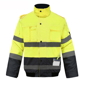 Veste réfléchissante multifonctionnelle imperméable 300D Oxford 200g Polar Fleece Riding Clothes Warm Reflective Flight Jacket - Product Image 1