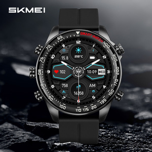 Skmei Smart Watch Amoled Display Ip68 Waterproof Heart Rate Monitor Unisex Sports Watch With Bluetooth Call Reminder - Product Image 1