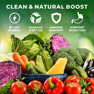 مكملات غذائية عضوية من الخضروات الفائقة على شكل حلوى جومي للترطيب اليومي، خلطة سوبر فود بالجملة تحت علامة تجارية خاصة - Product Image 5