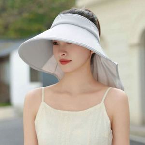 หมวกบักเก็ตปีกกว้างสำหรับฤดูร้อน ระบายอากาศได้ดี เหมาะสำหรับผู้หญิง ป้องกันแสงแดดและปกป้องบริเวณลำคอ ขายส่ง - Product Image 6