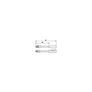 USAG - U02450106 Tournevis à douilles 1/2 ''avec entraînement carré articulé-ACCESSOIRES DE CLÉ À DOUILLE EAN 8010239141964 1/2" - Product Image 2