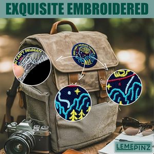 Custom You Cant Delegate Thinking 3 Inch Embroidery Patch Iron On Sew On Travel <b>Applique</b> Patch Bags - Product Image 4