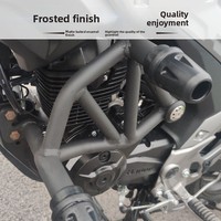 Haojue DL150 pour moto, barre de protection anti-chute en alliage d'aluminium, garde-mains pour boîte latérale, cadre arrière modifié, étagère arrière