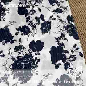 Vải cotton in họa tiết chấm bi, chất lượng cao, 100% cotton, 80gsm, nhẹ, dệt, nhăn tự nhiên, thích hợp làm túi xách cho bé gái bé trai - Product Image 2