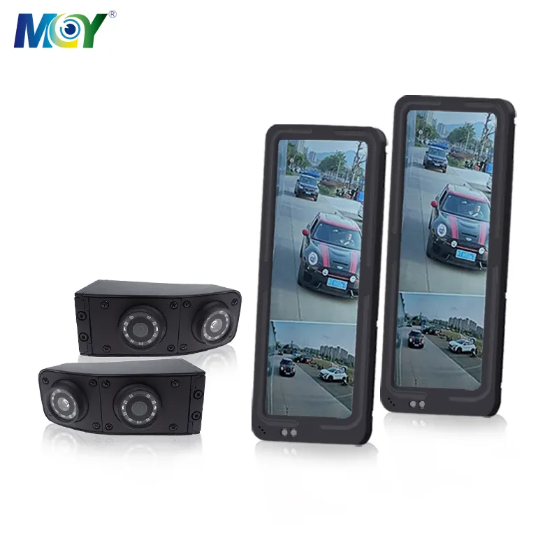 12.3 inch HD Full Screen Car Bus Truck Side Split View Mirror Dual Lens Camera Electronic Rearview Mirror Monitor