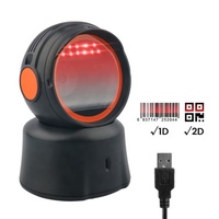 Escáner de Códigos de Barras 1D 2D QR USB CMOS de Alta Velocidad, Modo de Escaneo Manual con Detección Automática, para Tiendas Minoristas, Supermercados, Restaurantes, Almacenes, RS232