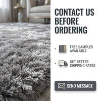 QIANQIAO Hochfloriger Teppich 5x8ft, Hochfloriger Polyester-Teppich, Anti-Shedding, Extra Dick, Luxuriöser Moderner Wohnzimmerteppich, Fabrikfertigung