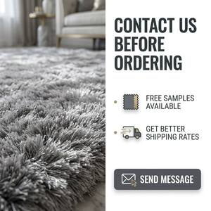 <span class=keywords><strong>Tapis</strong></span> shaggy touffeté QIANQIAO 5x8 pieds, à poils longs, en polyester, anti-déchirure, extra épais, de luxe, moderne, pour salon, direct usine - Product Image 2