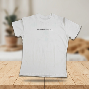 Camiseta Blanca de Algodón para Mujer, Cuello Redondo, Manga Corta, Estampada, Informal, Estilo Urbano, Top de Verano - Product Image 3