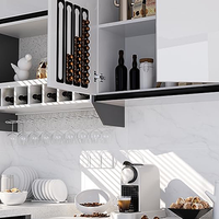 Organisateur de capsules de café Nespresso Vertuo fin pour sous le comptoir, support mural pour capsules de café