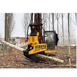 Accessorio Idraulico per Escavatore con Pinza Forestale e Sega per Taglio Legna - Product Image 5