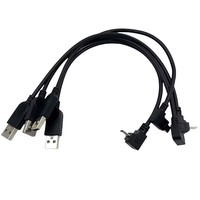 Câble de connectivité USB 2.0 micro USB mâle vers USB mâle à 90 degrés pour la charge et le transfert de données, 30 cm, 50 cm, 1 m, pour tablette