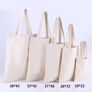 กระเป๋าผ้าแคนวาสแบบกำหนดเองสำหรับโฆษณาและโปรโมชั่น  กระเป๋าช้อปปิ้งผ้าฝ้ายรีไซเคิลพร้อมโลโก้ - Product Image 2