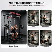 Jaula de potencia multifuncional para carga pesada, rack de sentadillas, rack de potencia para gimnasio, entrenador funcional, rack de potencia Smith