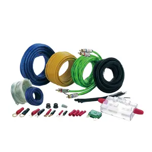 High Quality Audio Amplifier Installation Wiring Kits 4GA Car 0/4/8 gauge subwoofer AMP Kit Car Audio Amplifier Wiring Kit