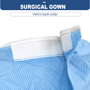 Robe d'opération épaisse certifiée CE AAMI grade IV combinaison d'isolement médical combinaison de laboratoire chimique jetable vente en gros d'usine - Product Image 3